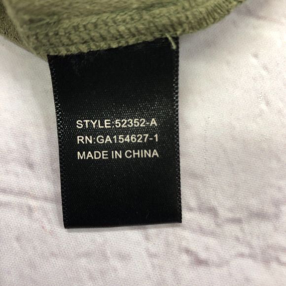 JOH Women Long Sleeve Blouse Top Shirt Size Small Olive Green B227 -8 - Picture 8 of 16